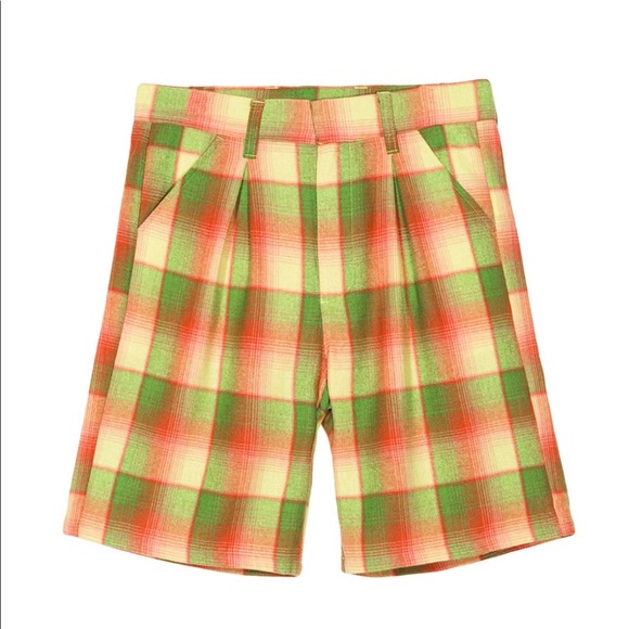 Stussy Pants - Stussy Doris Plaid Baggy Short